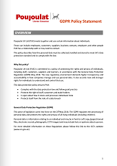 Sustainability Policy GDPR Policy