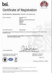 ISO14001 certificate