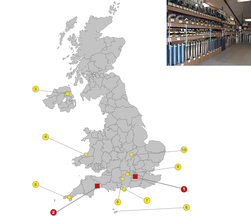 Poujoulat distributor map